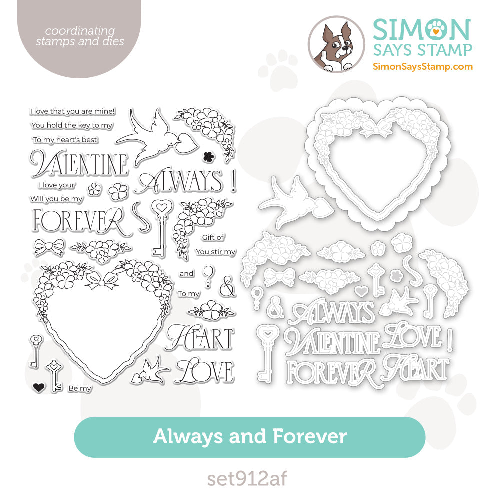Simon Says Stamps and Dies Always and Forever set912af To Be Loved
