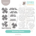 Sketched Clovers Stamp & Die Set Sketched Clovers Stamp & Die Set
