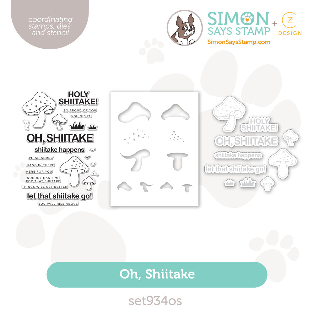 CZ Design Stamps Dies And Stencil Oh Shiitake set934os Favorite Things