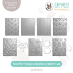 Simon Says Stamp Favorite Things Collection I Want It All Embossing Folders set940ef