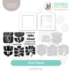 Simon Says Stamps Dies and Stencils Mod Plants set947mp Rain or Shine