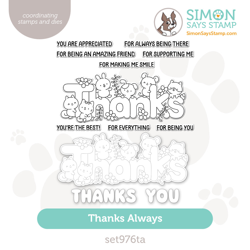 Simon Says Stamps and Dies Thanks Always set976ta