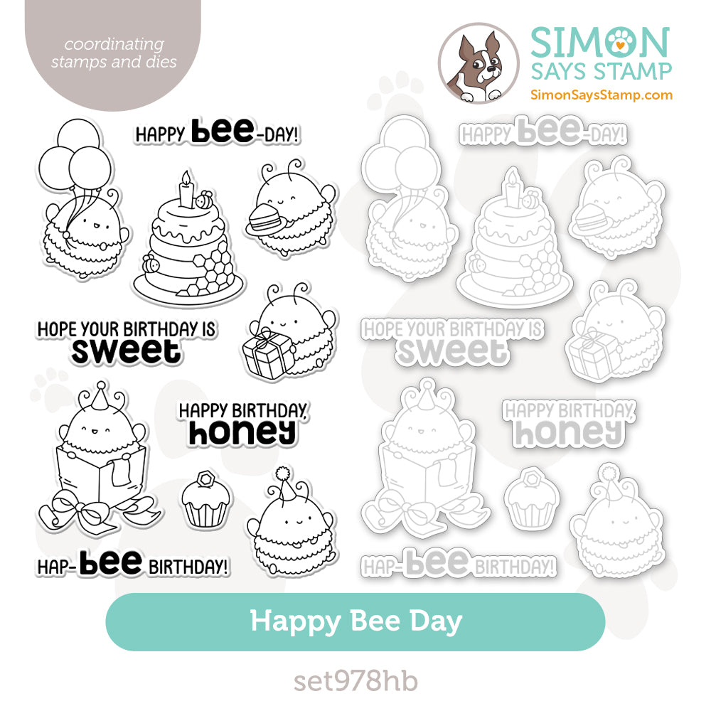 Simon Says Stamps and Dies Happy Bee Day set978hb
