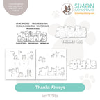 Simon Says Stamps Dies and Stencils Thanks Always set979ta