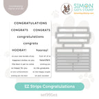 Simon Says Stamps and Dies EZ Strips Congratulations set991ez Moments in Time