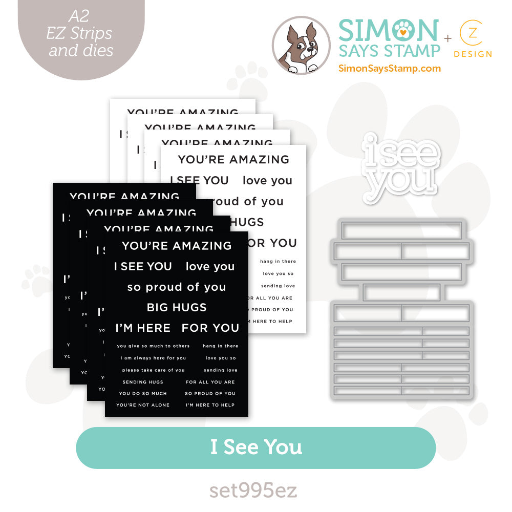 CZ Design EZ Strips and Dies I See You Bundle set995ez Moments in Time