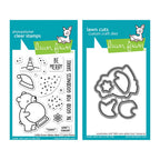 Lawn Fawn Set Little Snow Globe: Bear Clear Stamps and Dies