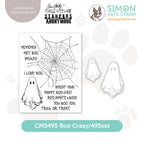 Tim Holtz Boo Crazy Stamps with Simon Says Stamp Dies Bundle setbz24