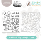 Tim Holtz Crazy Things Stamps with Simon Says Stamp Dies Bundle setcr24