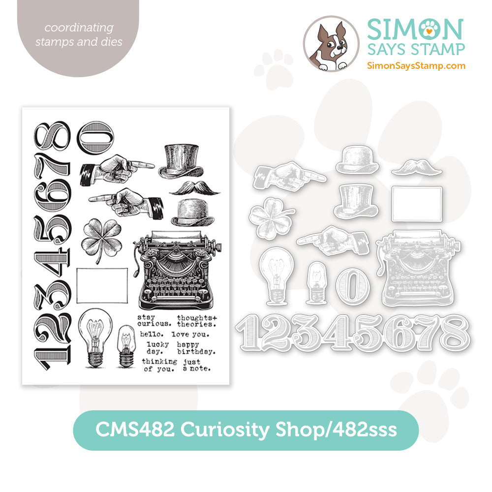 Tim Holtz Curiosity Shop Stamps with Simon Says Stamp Dies Bundle setcs24