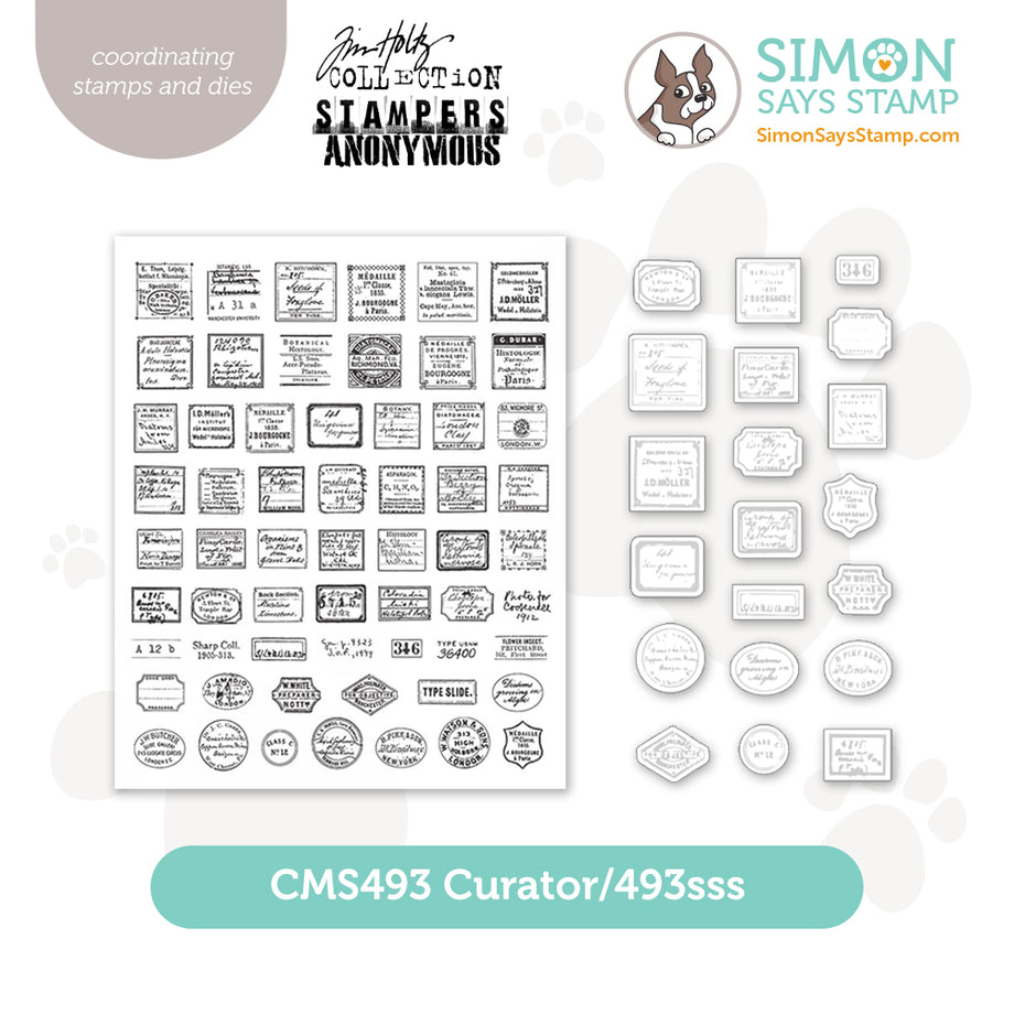 Tim Holtz Curator Stamps with Simon Says Stamp Dies Bundle setcu24