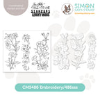 Tim Holtz Embroidery Stamps with Simon Says Stamp Dies Bundle setem24