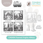 Tim Holtz Framed Frights Stamps with Simon Says Stamp Dies Bundle setff24