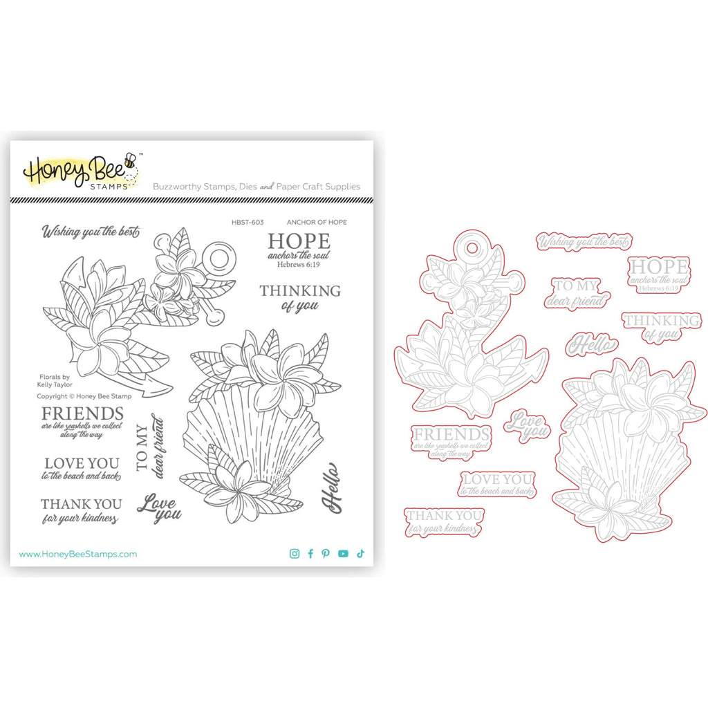 Honey Bee Anchor Of Hope Stamp And Die Bundle