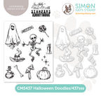 Tim Holtz Halloween Doodles Stamps with Simon Says Stamp Dies Bundle sethd25
