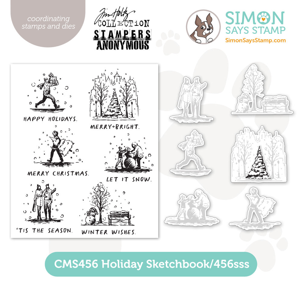 Simon Says Stamp Holiday Sketchbook Wafer Dies 456sss
