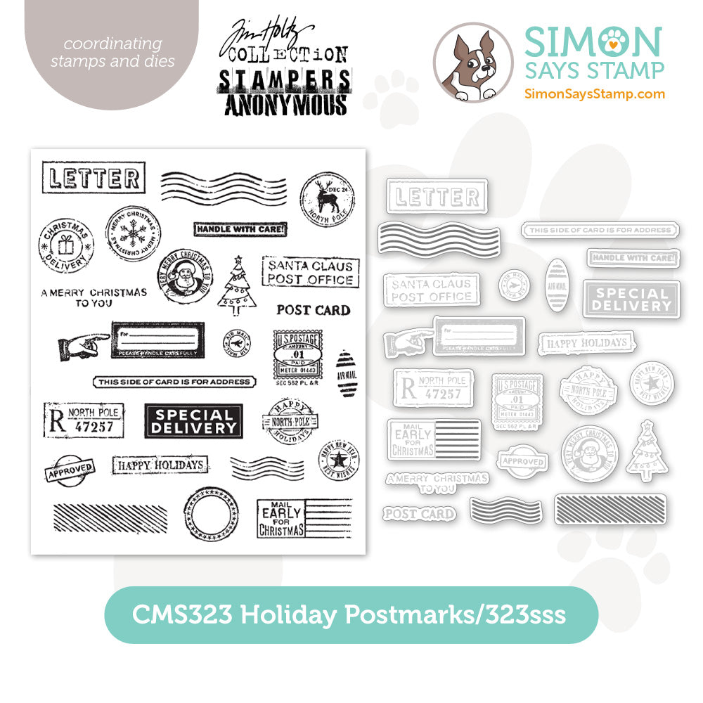 Simon Says Stamp Holiday Postmarks Wafer Dies 323sss