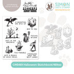 Tim Holtz Halloween Sketchbook Stamps with Simon Says Stamp Dies Bundle seths25
