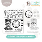 Simon Says Stamp coordinating die The Inspector and Tim Holtz cling rubber stamp playing cards heart club spade diamond strictly hand made goggles