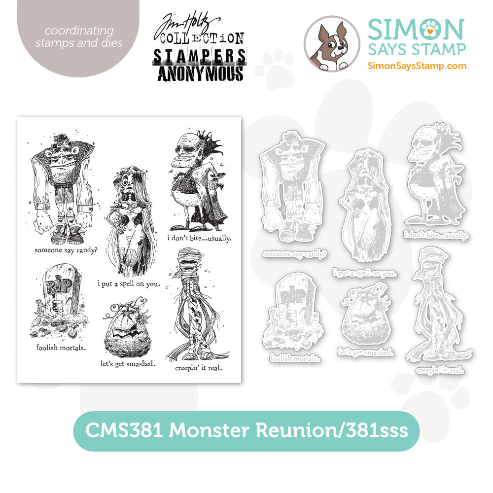 Simon Says Stamp Monster Reunion Wafer Dies 381sss 