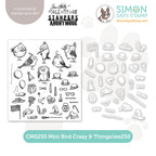 Tim Holtz Mini Bird Crazy and Things Stamps with Simon Says Stamp Mini Things Dies Bundle setmt24