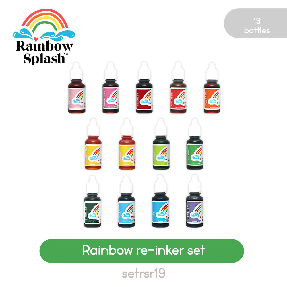 Rainbow Splash Re-Inkers Rainbow Pack setrsr19