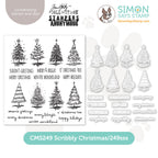 Simon Says Stamp Scribbly Christmas Wafer Dies 249sss