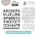 Tim Holtz Sign Painter Stamps with Simon Says Dies Bundle setsp24