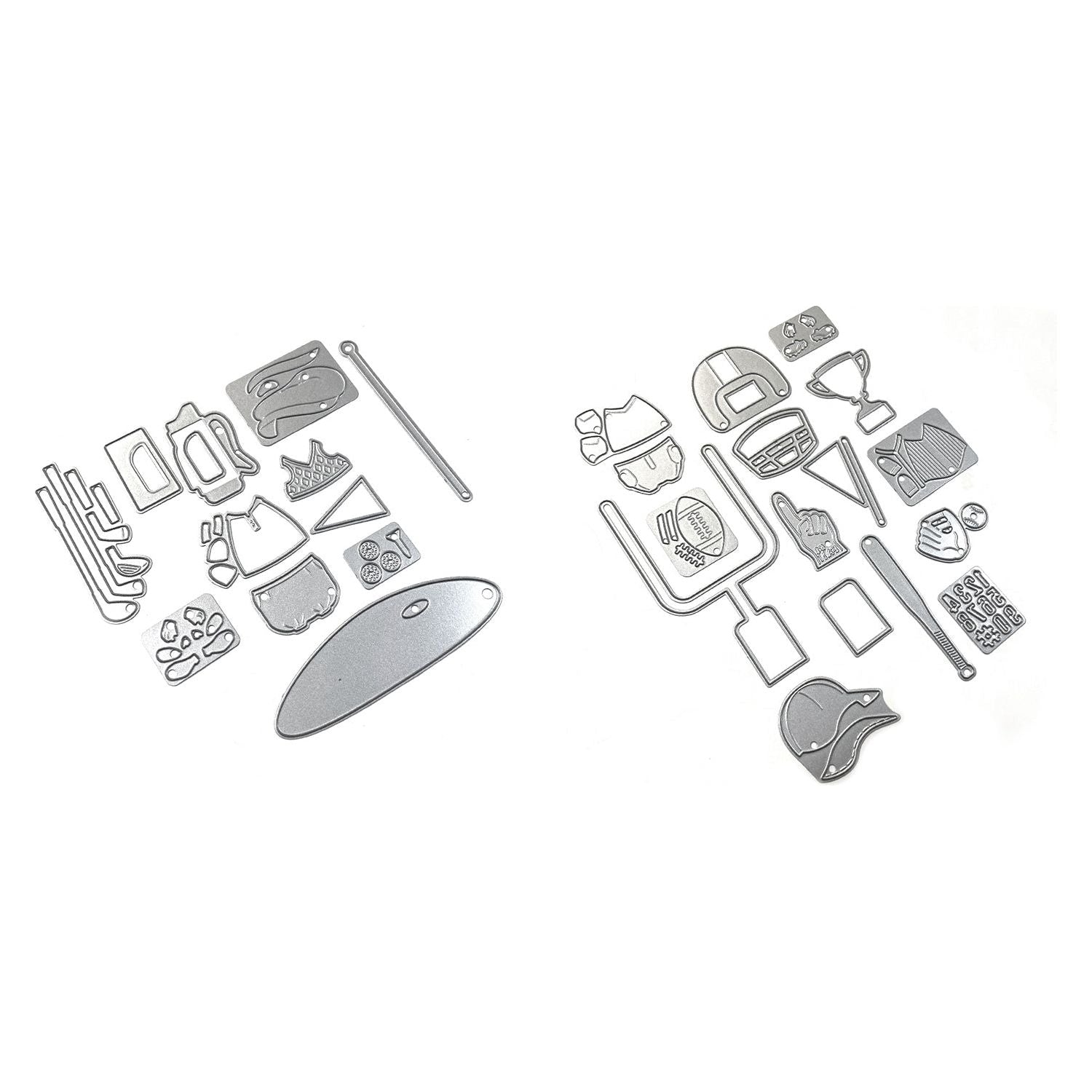 Elizabeth Craft Designs Mouse Sports Accessories Stamps and Dies Bundle