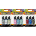 Tim Holtz Alcohol Ink Set Of 9 Ranger Bundle in packs