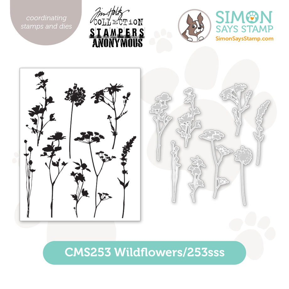 Tim Holtz スタンプ まとめ売り setwf25_Wildflowers_storeimage