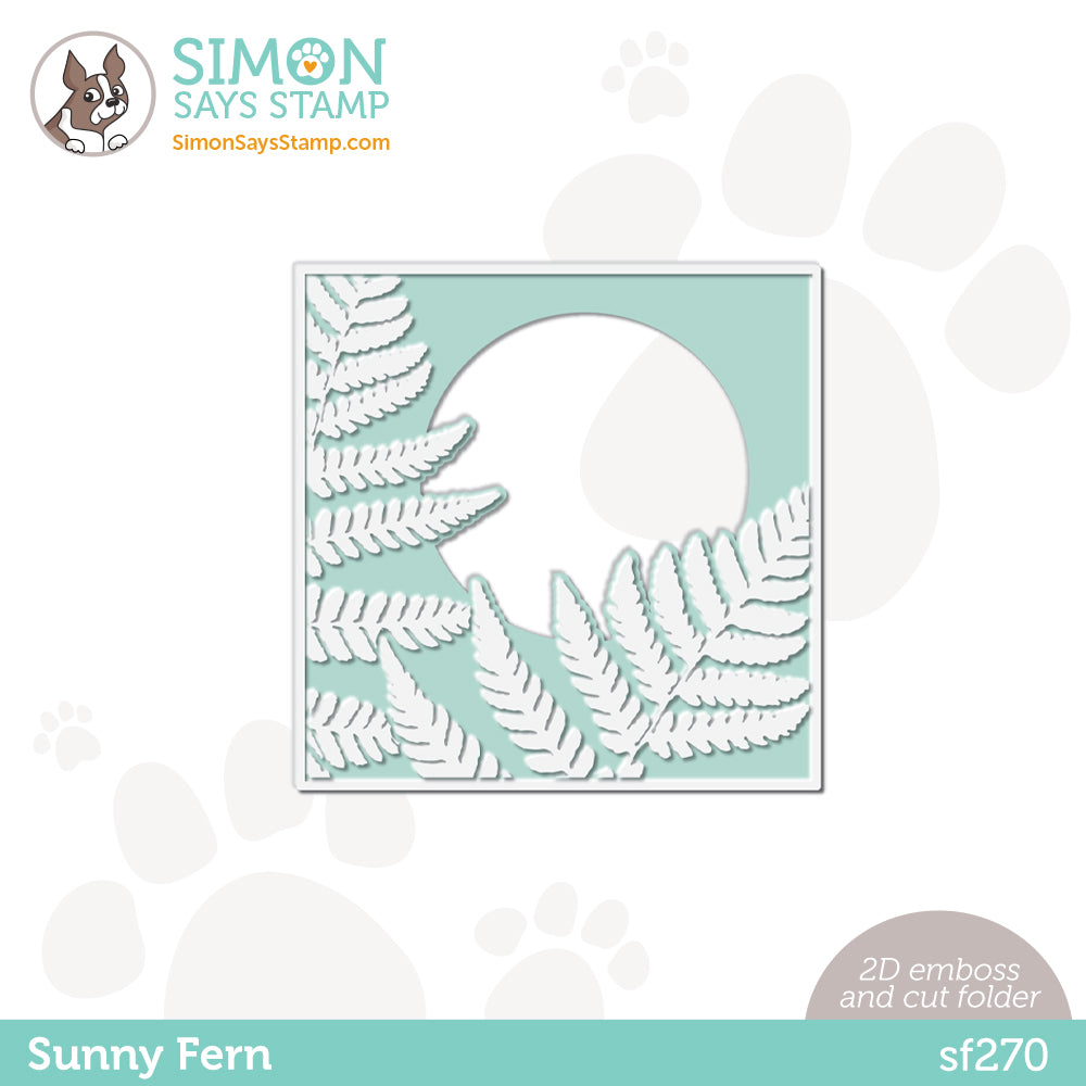 Simon Says Stamp Emboss And Cut Folder Sunny Fern sf270