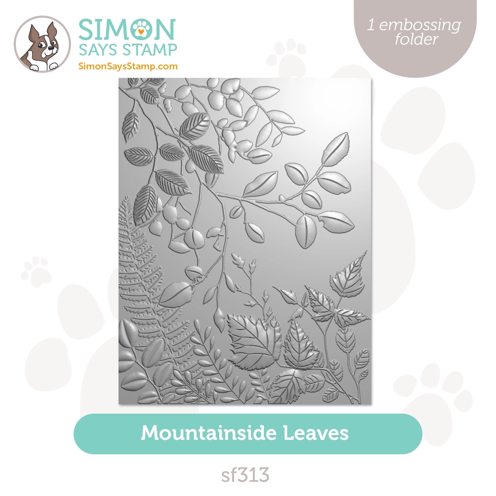 Simon Says Stamp Embossing Folder Mountainside Leaves sf313 Season Of