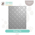Simon Says Stamp Embossing Folder Margot Tile sf317 Just A Note