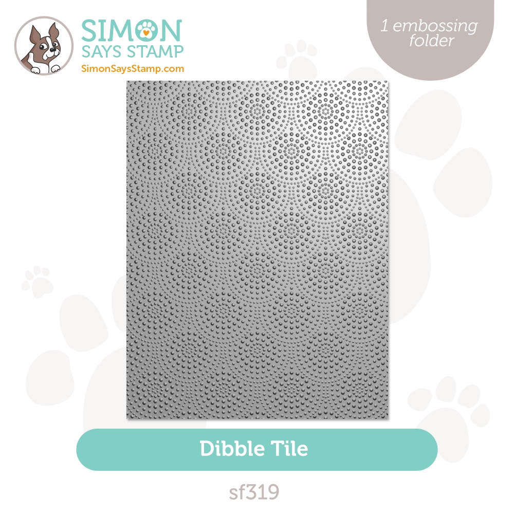 Simon Says Stamp Embossing Folder Dibble Tile sf319 Splendor