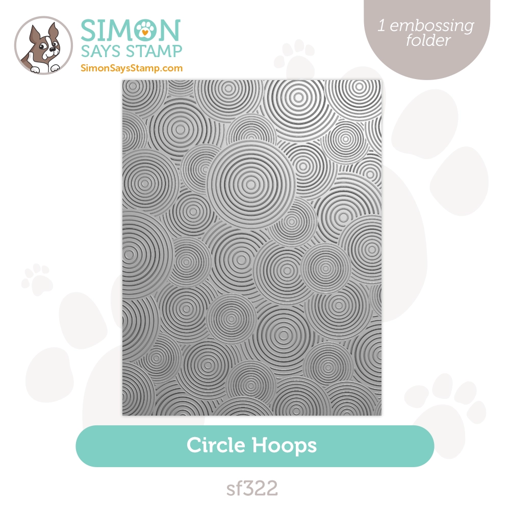Simon Says Stamp Circle Hoops Embossing Folder Simon Says Stamp Circle Hoops Embossing Folder