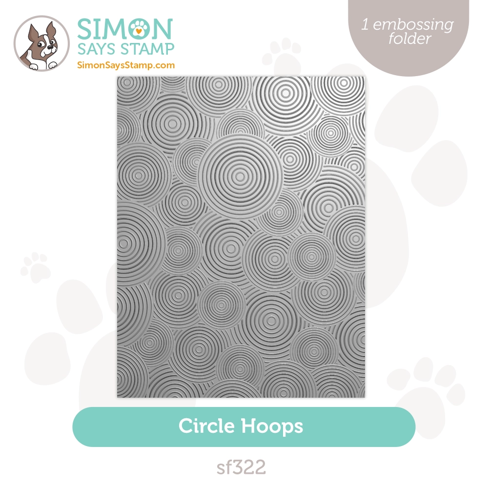 Simon Says Stamp Embossing Folder Circle Hoops sf322 Out Of This World