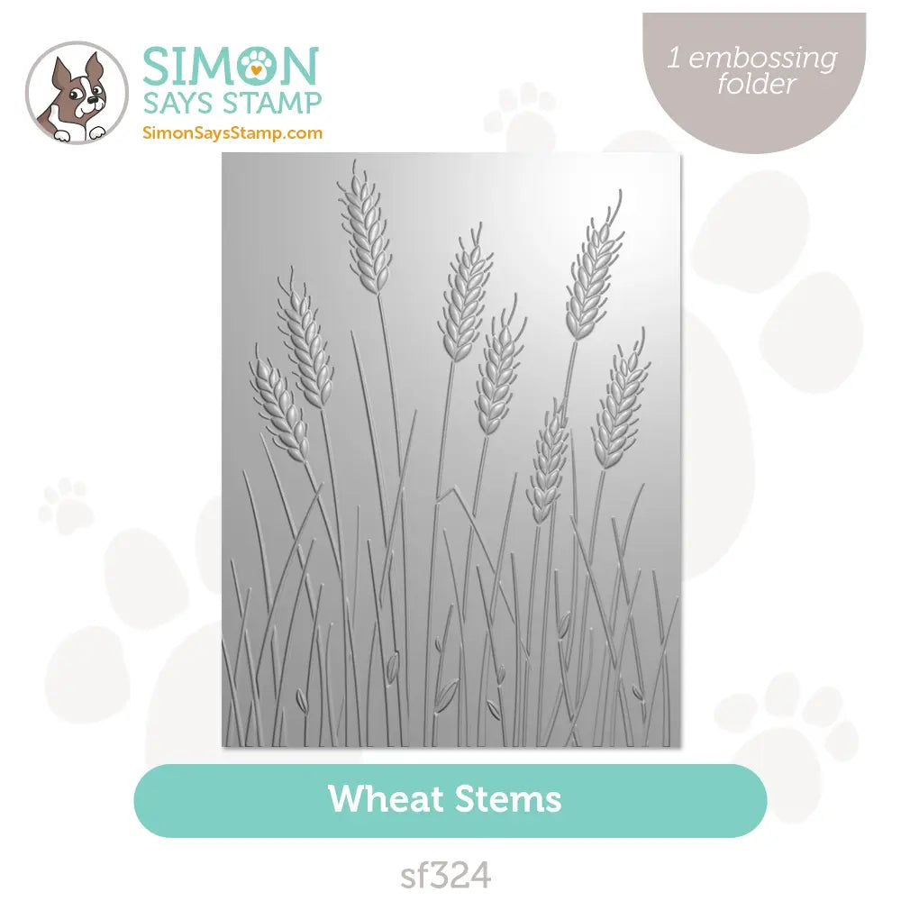 Simon Says Stamp Embossing Folder Wheat Stems sf324 Season Of Wonder