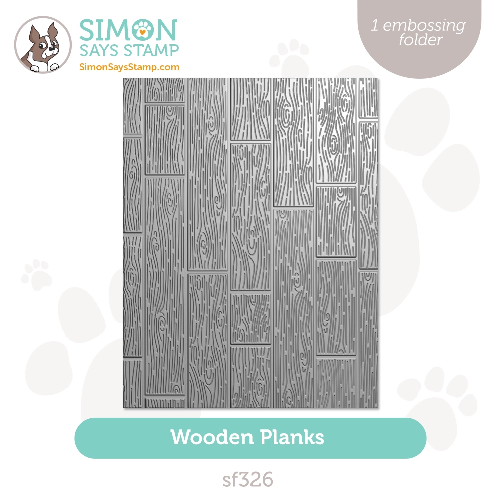 Simon Says Stamp Embossing Folder Wooden Planks sf326 Season Of Wonder