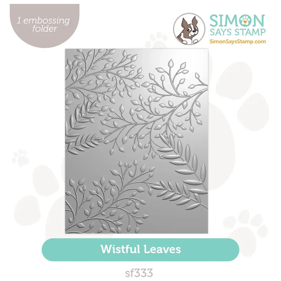 Simon Says Stamp Embossing Folder Wistful Leaves sf333