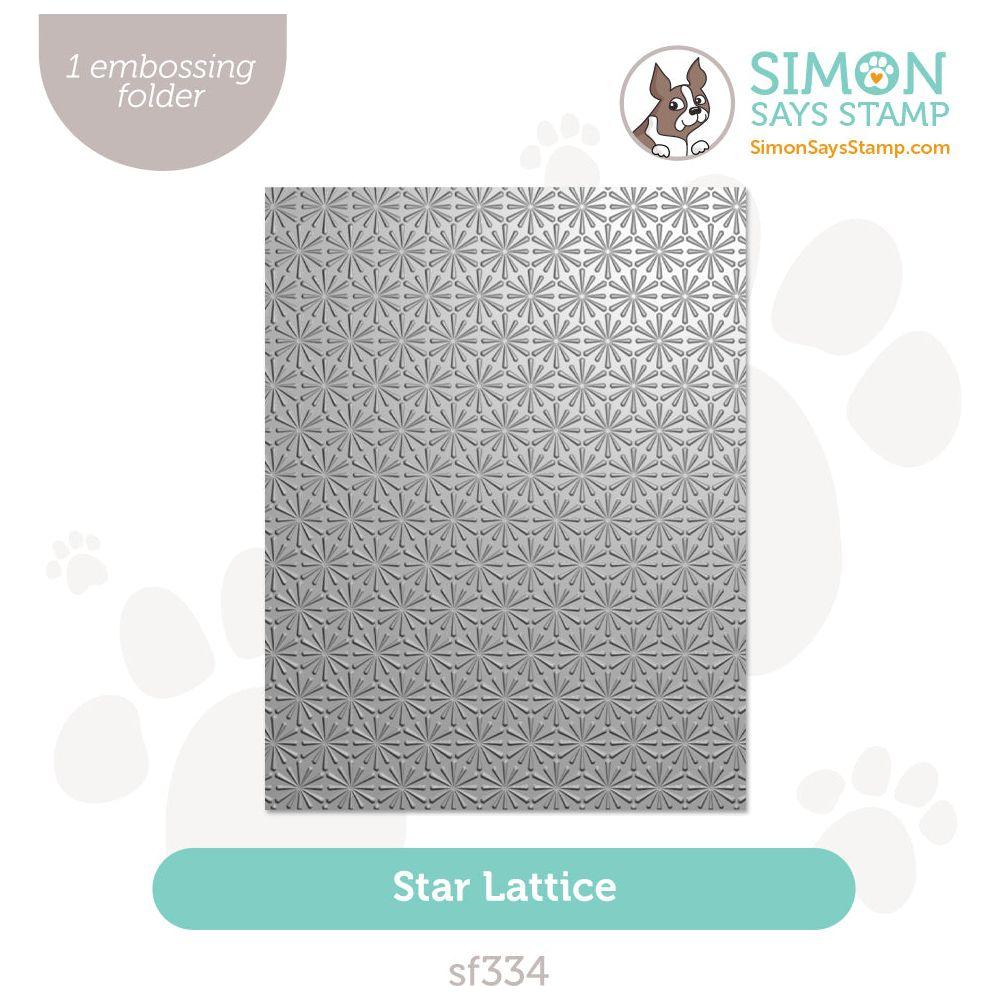 Simon Says Stamp Embossing Folder Star Lattice sf334