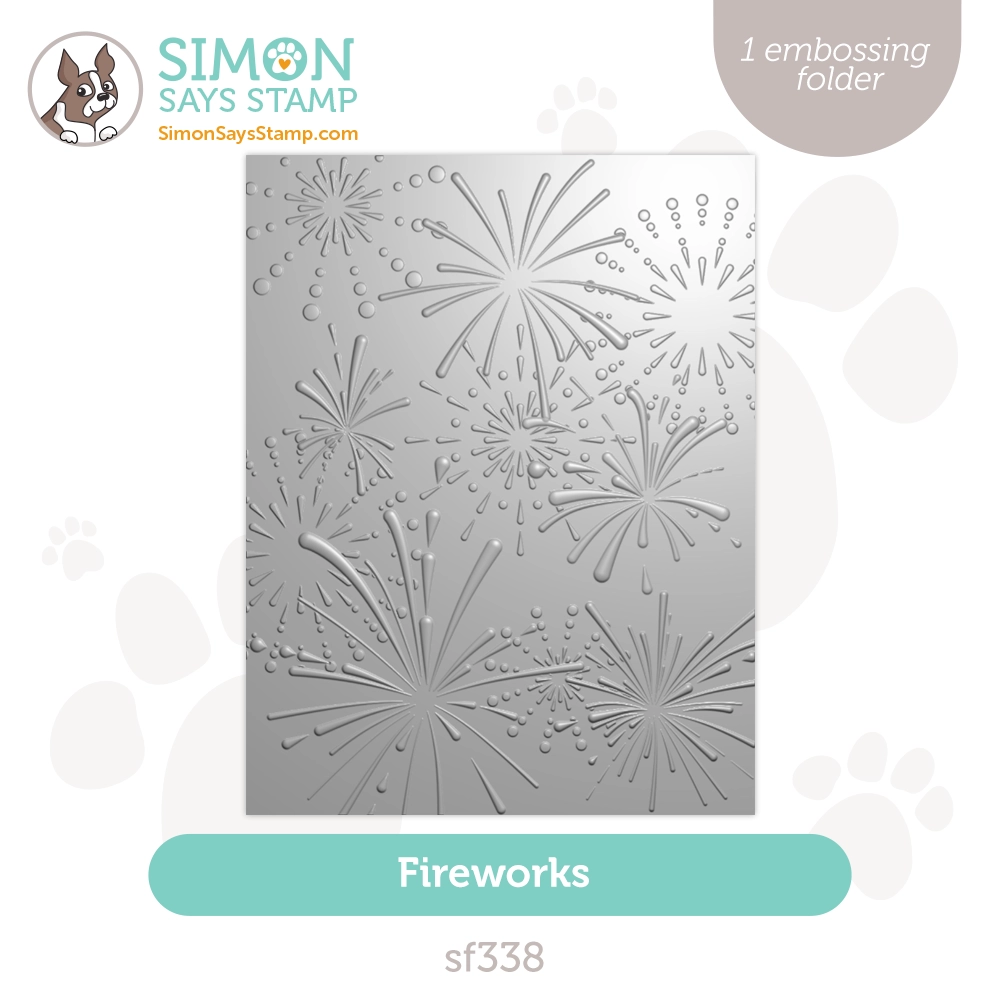 Simon Says Stamp Embossing Folder Fireworks sf338
