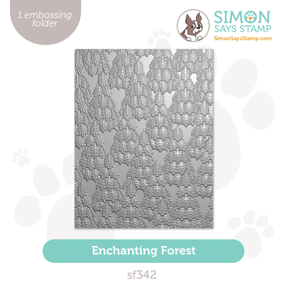 Simon Says Stamp Embossing Folder Enchanting Forest sf342 All The Joy