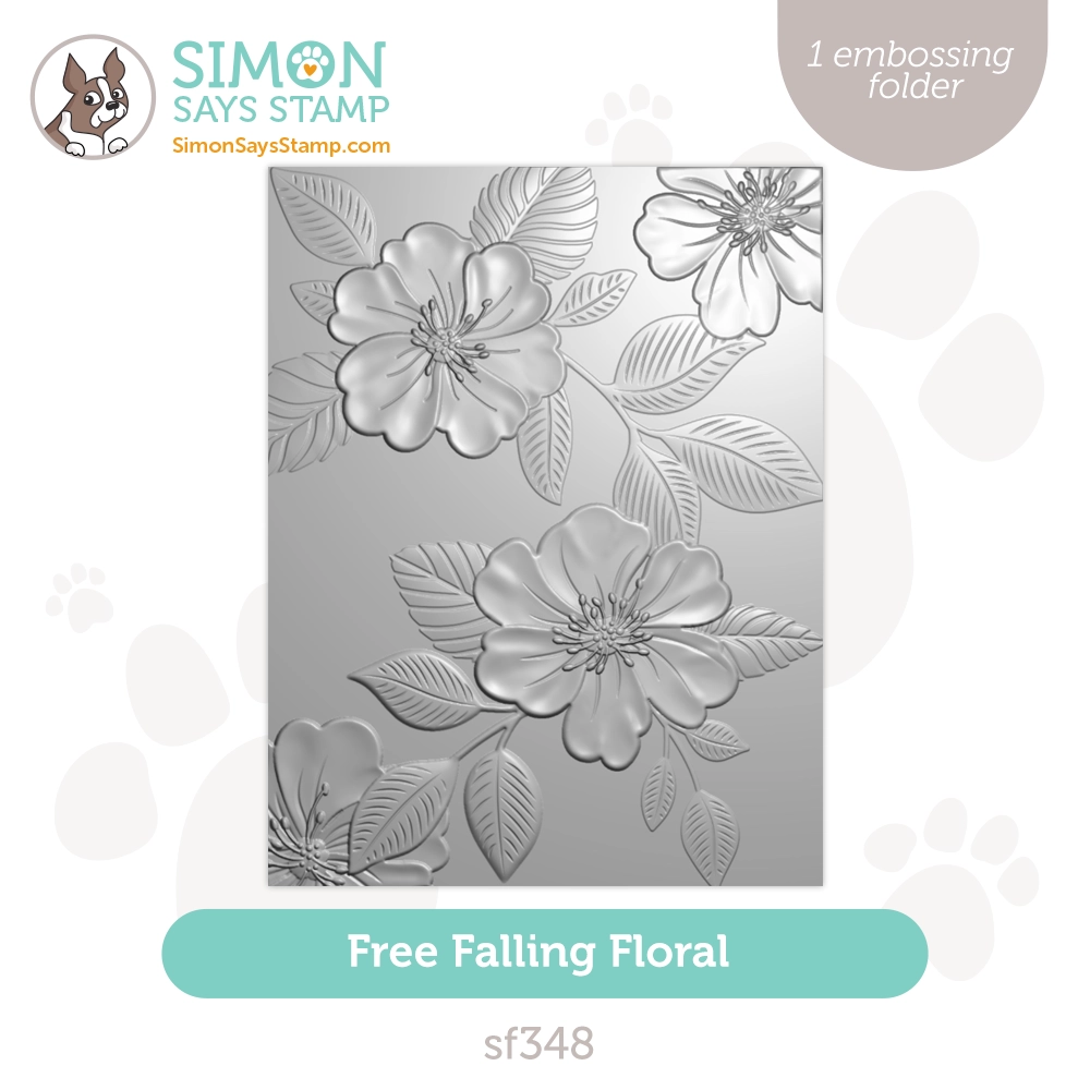 Simon Says Stamp Free Falling Floral Embossing Folder
