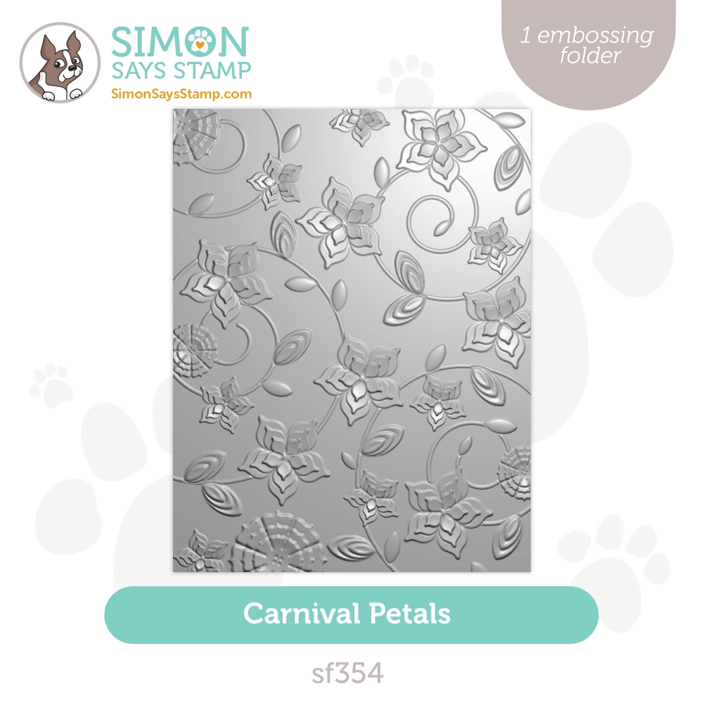 Simon Says Stamp Embossing Folder Carnival Petals sf354