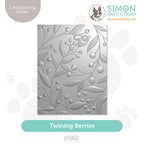 Simon Says Stamp Embossing Folder Twining Berries sf360 All The Joy