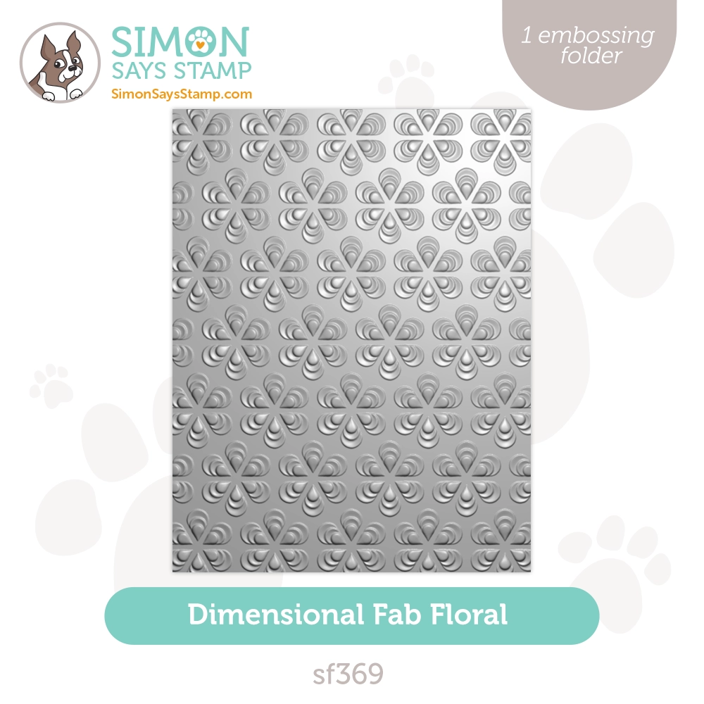 Simon Says Stamp Embossing Folder Dimensional Fab Floral sf369