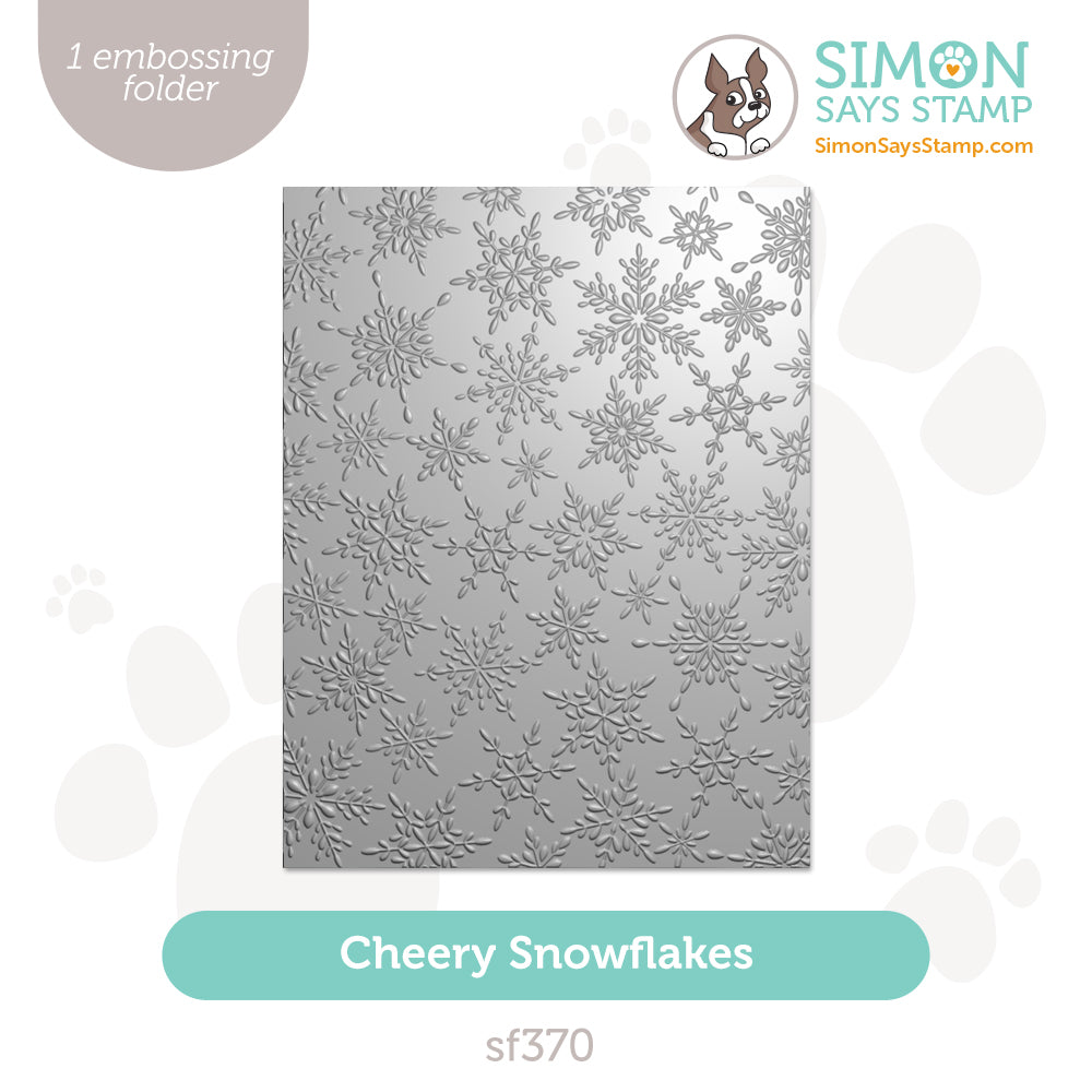 Simon Says Stamp Embossing Folder Cheery Snowflakes sf370