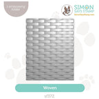 Simon Says Stamp Embossing Folder Woven sf372 Diecember