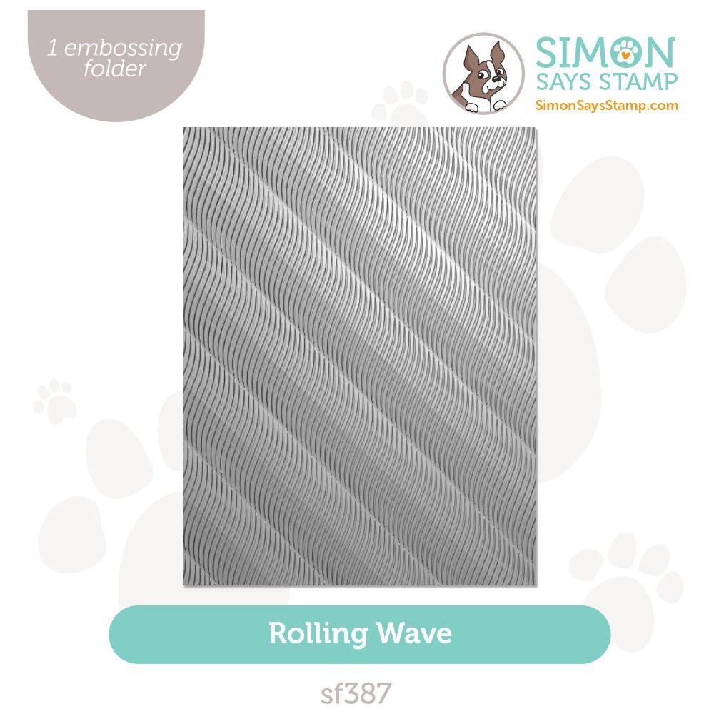 Simon Says Stamp Rolling Waves Embossing Folder Simon Says Stamp Rolling Waves Embossing Folder